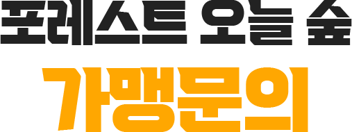 포레스트 오늘 숲 가맹문의